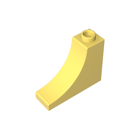 Gobricks,Brick Arch 1 x 3 x 2 Inverted [Inside Bow],18653,gds857