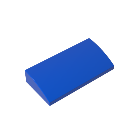 Gobricks,Slope Brick Curved 2 x 4 x 2/3 No Studs, with Bottom Tubes,88930,61068