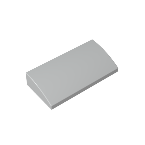 Gobricks,Slope Brick Curved 2 x 4 x 2/3 No Studs, with Bottom Tubes,88930,61068