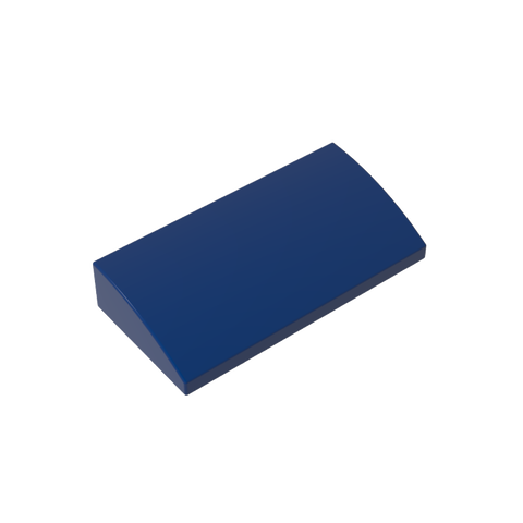 Gobricks,Slope Brick Curved 2 x 4 x 2/3 No Studs, with Bottom Tubes,88930,61068