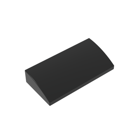 Gobricks,Slope Brick Curved 2 x 4 x 2/3 No Studs, with Bottom Tubes,88930,61068