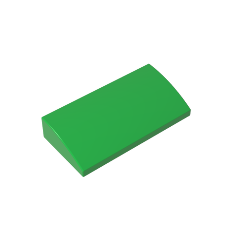 Gobricks,Slope Brick Curved 2 x 4 x 2/3 No Studs, with Bottom Tubes,88930,61068