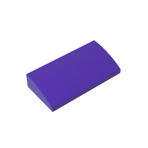 Gobricks,Slope Brick Curved 2 x 4 x 2/3 No Studs, with Bottom Tubes,88930,61068