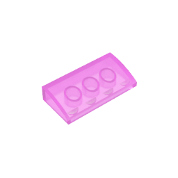 Gobricks,Slope Brick Curved 2 x 4 x 2/3 No Studs, with Bottom Tubes,88930,61068
