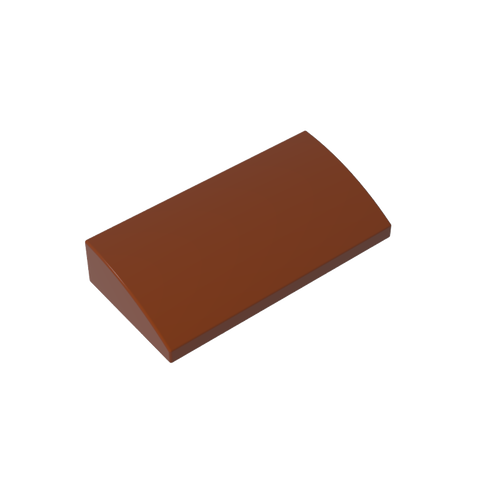 Gobricks,Slope Brick Curved 2 x 4 x 2/3 No Studs, with Bottom Tubes,88930,61068