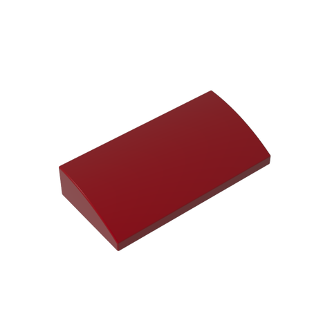 Gobricks,Slope Brick Curved 2 x 4 x 2/3 No Studs, with Bottom Tubes,88930,61068