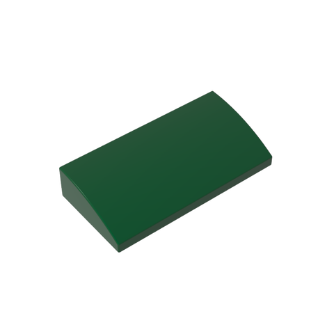 Gobricks,Slope Brick Curved 2 x 4 x 2/3 No Studs, with Bottom Tubes,88930,61068