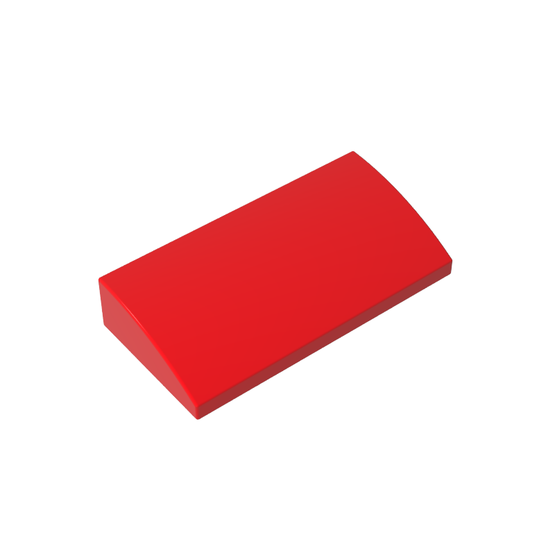 Gobricks,Slope Brick Curved 2 x 4 x 2/3 No Studs, with Bottom Tubes,88930,61068