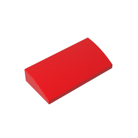 Gobricks,Slope Brick Curved 2 x 4 x 2/3 No Studs, with Bottom Tubes,88930,61068