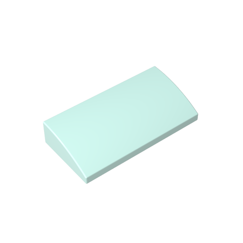 Gobricks,Slope Brick Curved 2 x 4 x 2/3 No Studs, with Bottom Tubes,88930,61068