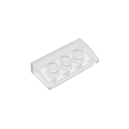 Gobricks,Slope Brick Curved 2 x 4 x 2/3 No Studs, with Bottom Tubes,88930,61068