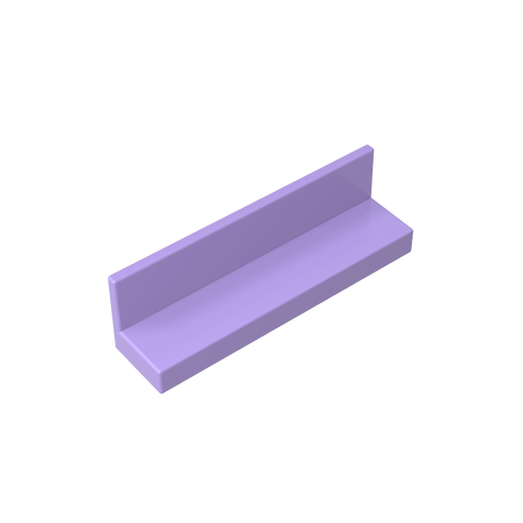 Gobricks,Panel 1 x 4 x 1 with Rounded Corners [Thin Wall],15207,30413,43337,35255