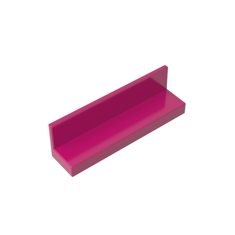 Gobricks,Panel 1 x 4 x 1 with Rounded Corners [Thin Wall],15207,30413,43337,35255