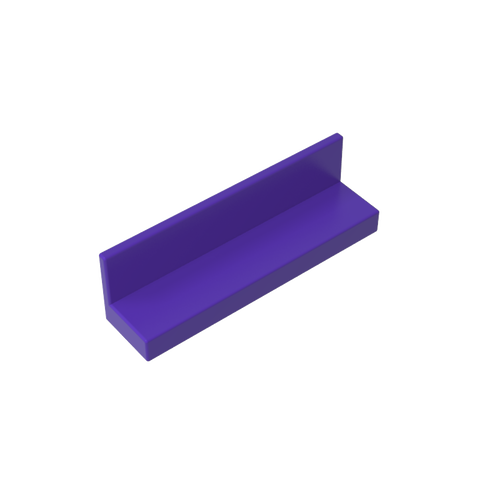 Gobricks,Panel 1 x 4 x 1 with Rounded Corners [Thin Wall],15207,30413,43337,35255