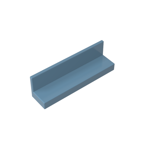 Gobricks,Panel 1 x 4 x 1 with Rounded Corners [Thin Wall],15207,30413,43337,35255