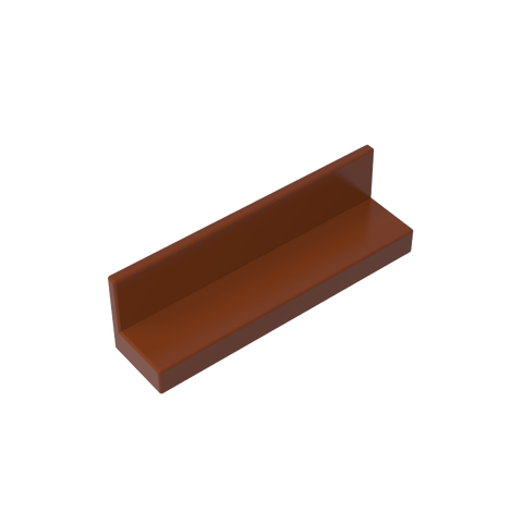 Gobricks,Panel 1 x 4 x 1 with Rounded Corners [Thin Wall],15207,30413,43337,35255