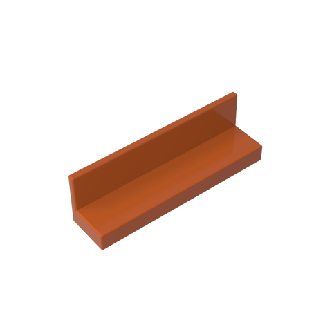 Gobricks,Panel 1 x 4 x 1 with Rounded Corners [Thin Wall],15207,30413,43337,35255