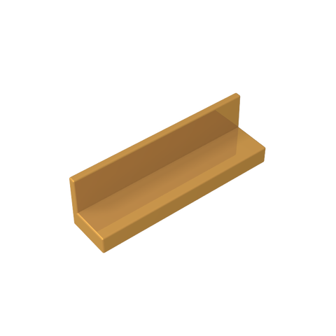 Gobricks,Panel 1 x 4 x 1 with Rounded Corners [Thin Wall],15207,30413,43337,35255