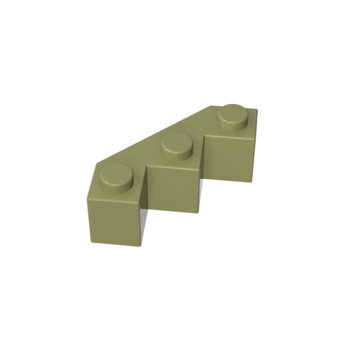 Gobricks,Wedge 3 x 3 Facet,2462