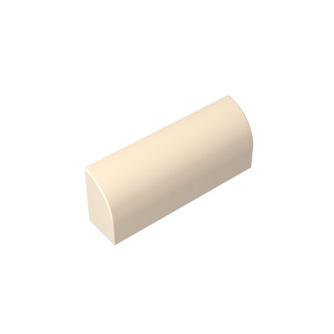 Gobricks,Brick Curved 1 x 4 x 1 1/3 No Studs, Curved Top,6191,10314