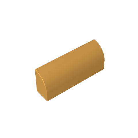 Gobricks,Brick Curved 1 x 4 x 1 1/3 No Studs, Curved Top,6191,10314