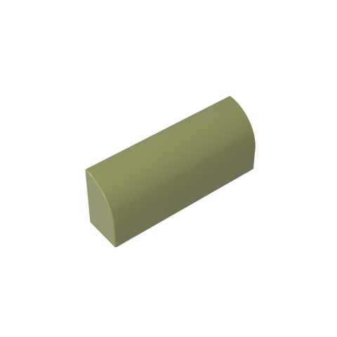 Gobricks,Brick Curved 1 x 4 x 1 1/3 No Studs, Curved Top,6191,10314