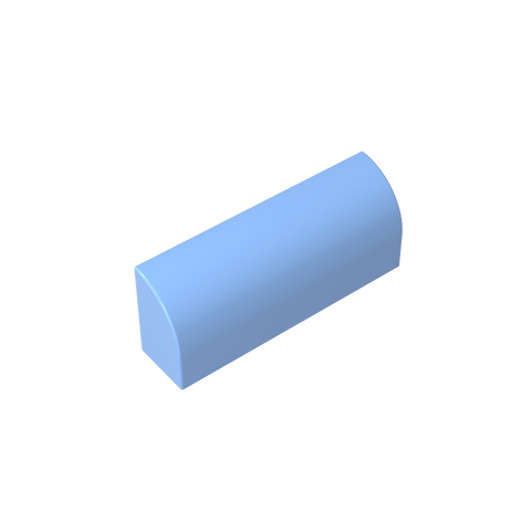 Gobricks,Brick Curved 1 x 4 x 1 1/3 No Studs, Curved Top,6191,10314