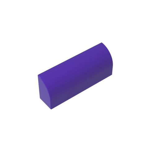 Gobricks,Brick Curved 1 x 4 x 1 1/3 No Studs, Curved Top,6191,10314