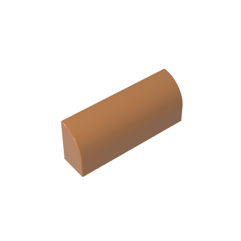 Gobricks,Brick Curved 1 x 4 x 1 1/3 No Studs, Curved Top,6191,10314