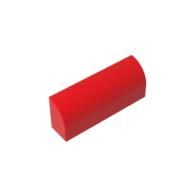 Gobricks,Brick Curved 1 x 4 x 1 1/3 No Studs, Curved Top,6191,10314