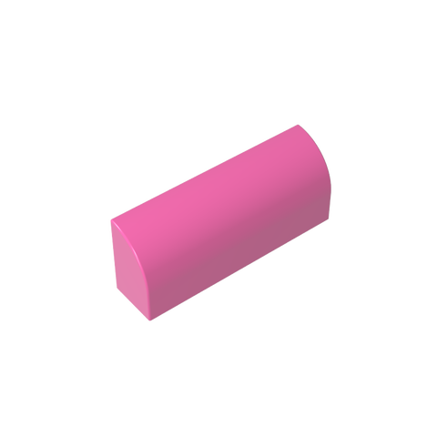 Gobricks,Brick Curved 1 x 4 x 1 1/3 No Studs, Curved Top,6191,10314