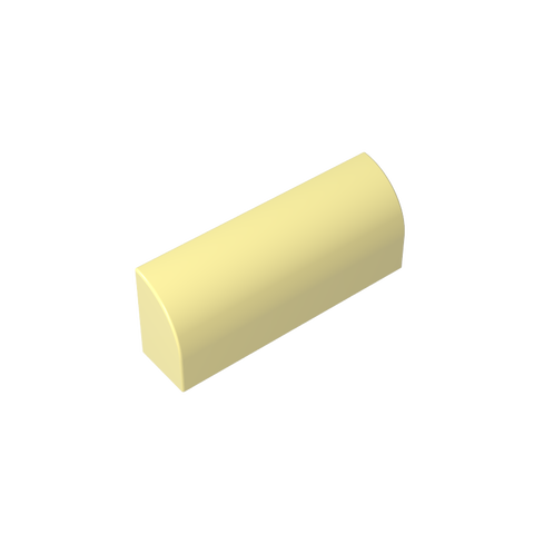 Gobricks,Brick Curved 1 x 4 x 1 1/3 No Studs, Curved Top,6191,10314