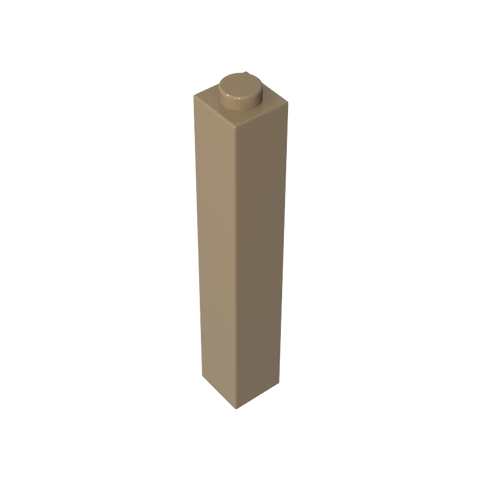 Gobricks,Brick 1 x 1 x 5 with Blocked Open or Hollow Stud,2453,2453a,2453b