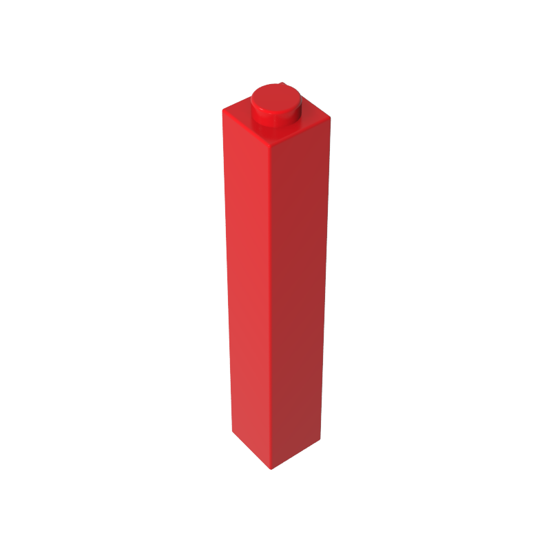 Gobricks,Brick 1 x 1 x 5 with Blocked Open or Hollow Stud,2453,2453a,2453b