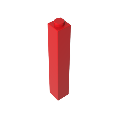 Gobricks,Brick 1 x 1 x 5 with Blocked Open or Hollow Stud,2453,2453a,2453b