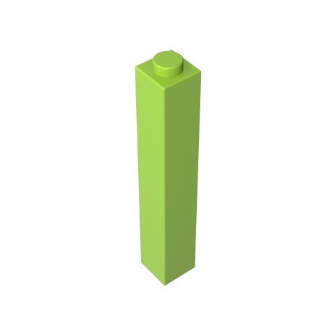 Gobricks,Brick 1 x 1 x 5 with Blocked Open or Hollow Stud,2453,2453a,2453b