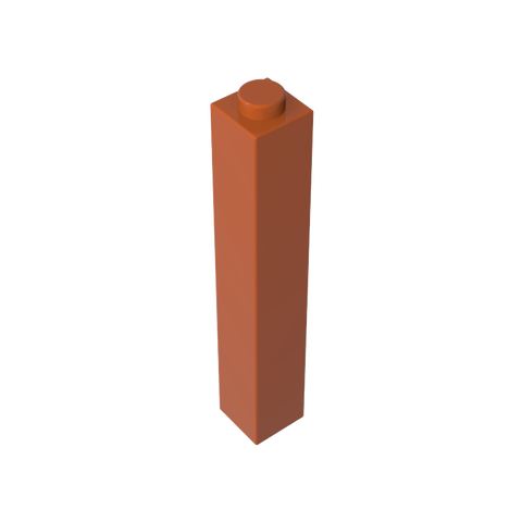 Gobricks,Brick 1 x 1 x 5 with Blocked Open or Hollow Stud,2453,2453a,2453b