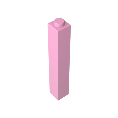 Gobricks,Brick 1 x 1 x 5 with Blocked Open or Hollow Stud,2453,2453a,2453b