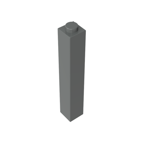 Gobricks,Brick 1 x 1 x 5 with Blocked Open or Hollow Stud,2453,2453a,2453b
