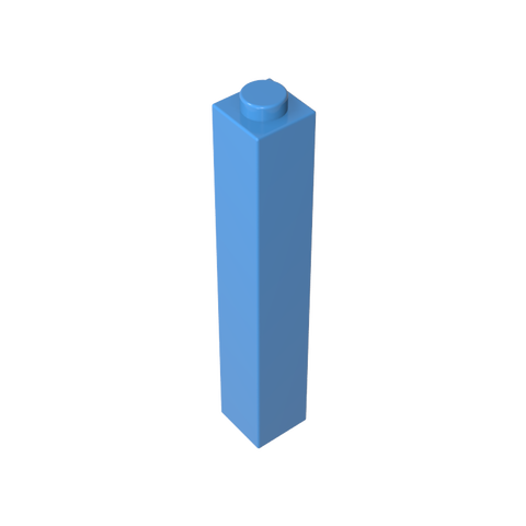 Gobricks,Brick 1 x 1 x 5 with Blocked Open or Hollow Stud,2453,2453a,2453b