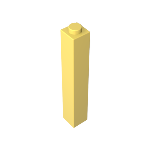 Gobricks,Brick 1 x 1 x 5 with Blocked Open or Hollow Stud,2453,2453a,2453b
