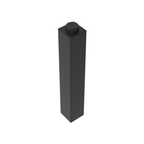 Gobricks,Brick 1 x 1 x 5 with Blocked Open or Hollow Stud,2453,2453a,2453b