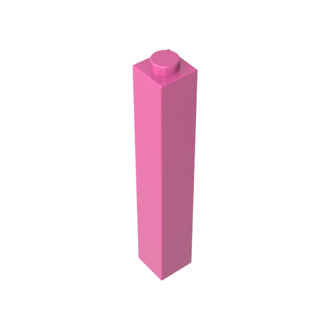 Gobricks,Brick 1 x 1 x 5 with Blocked Open or Hollow Stud,2453,2453a,2453b