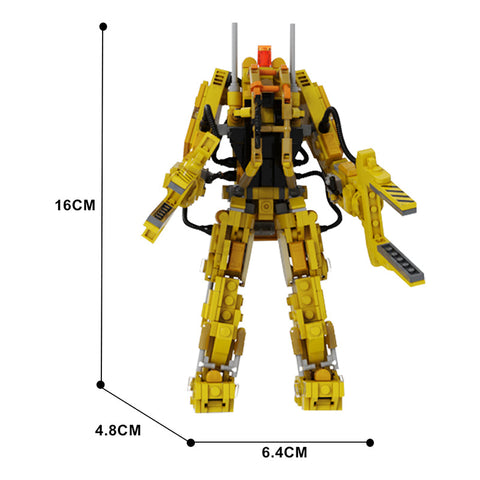 (Gobricks version) 577pcs MOC-129373 Micro Aliens Series PART V: Mini size P-5000 powered work loader