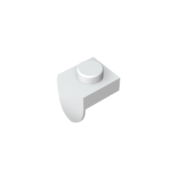 Gobricks,Plate Special 1 x 1 with Vertical Tooth,15070