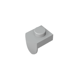 Gobricks,Plate Special 1 x 1 with Vertical Tooth,15070
