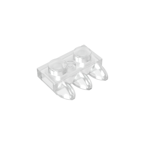 Gobricks,Plate Special 1 x 2 with Three Teeth [Tri-Tooth],15208