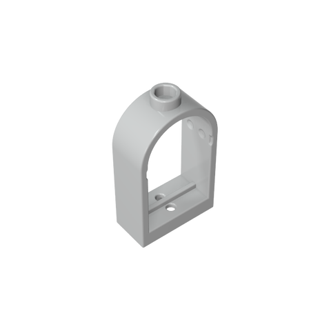 Gobricks,Window 1 x 2 x 2 2/3 with Rounded Top,30044