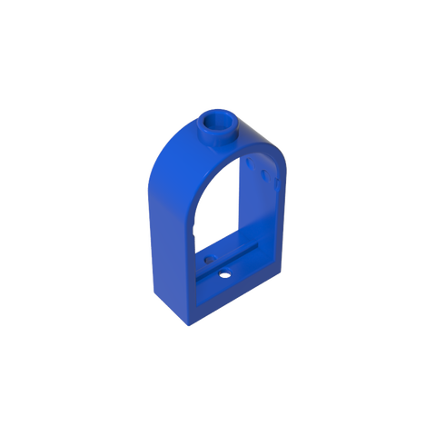 Gobricks,Window 1 x 2 x 2 2/3 with Rounded Top,30044