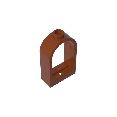 Gobricks,Window 1 x 2 x 2 2/3 with Rounded Top,30044
